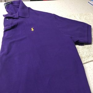 Men's Polo Ralph Lauren Purple Polo Shirt-Size XL
